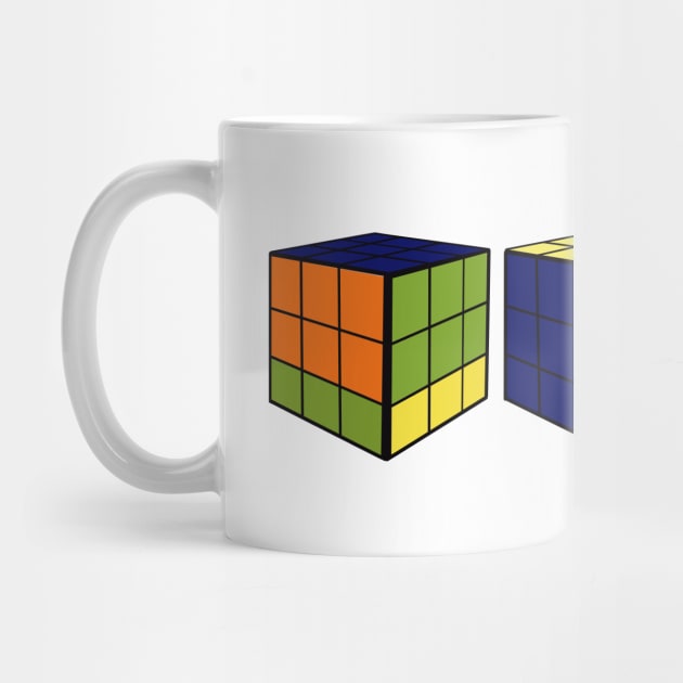 Rubik Cube Retro Toy by Carla BaremB